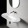 AXA Delano   lavabo in ceramica sospeso 100x46 cm  finitura bianco lucido