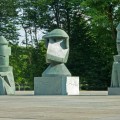 BRAFA 2024 DIE GALERIE  Max Ernst Personale docente per una scuola di assassini,1967   insieme di sculture in pietra calcarea