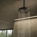 Nobili   SOLE   Soffione doccia a soffitto   Dimensione ø 290 mm e getto a pioggia    finitura grafite spazzolato PVD